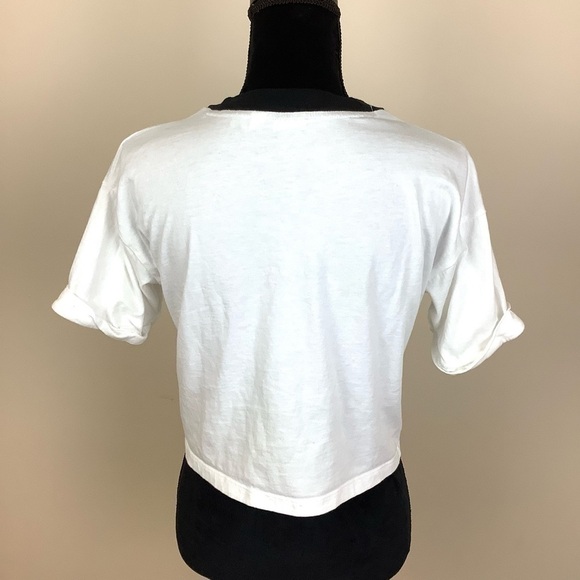 ADIDAS CROPPED 90s WHITE TSHIRT - Picture 5 of 7